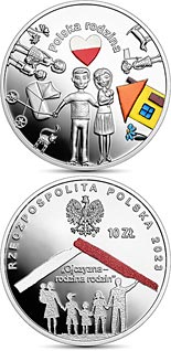 10 zloty coin The Polish Family | Poland 2023