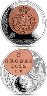 20 zloty coin 3-grosz coin of the Duchy of Warsaw | Poland 2025