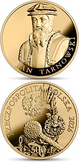 500 zloty coin Hetmans of the Polish–Lithuanian Commonwealth – Jan Tarnowski  | Poland 2026