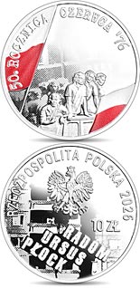 10 zloty coin 50th Anniversary of the Labour Revolt of June 1976 | Poland 2026