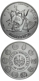 10 euro coin V Ibero-American Series: Sailing | Portugal 2003