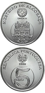 5 euro coin Alcobaca Monastery | Portugal 2006