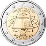 2 euro coin 50th Anniversary of the Treaty of Rome | Portugal 2007