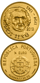 0.25 euro coin José António Carlos de Seixas | Portugal 2012