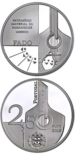 2.5 euro coin O Fado | Portugal 2015