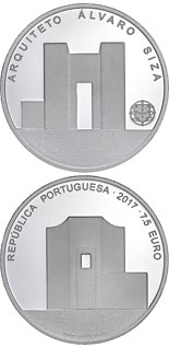 7.5 euro coin Arquiteto Álvaro Siza | Portugal 2017