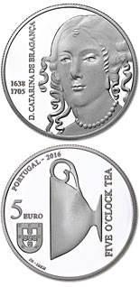 5 euro coin D. Catarina of Bragança | Portugal 2016