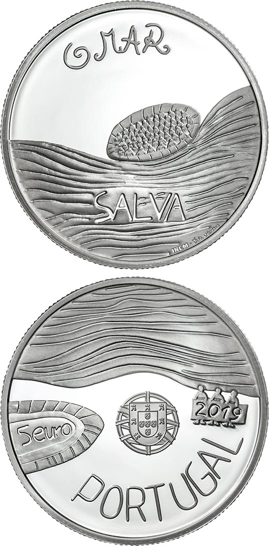 thumbnail image 2 of 5 Euro Commemorative Coin Portugal 2019 – Iberian Wolf UNC, CuNi, Animal & Nature Theme 2 of 3