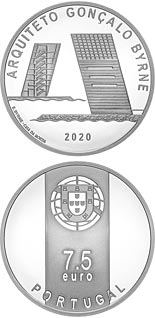 7.5 euro coin Gonçalo Byrne | Portugal 2020