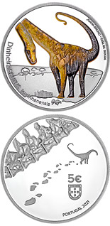 5 euro coin Dinheirosaurus Lourinhanensis | Portugal 2021