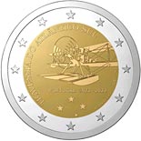 2 euro coin 100th anniversary of the first crossing of the South Atlantic by plane | Portugal 2022