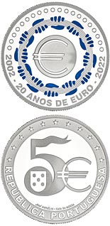 5 euro coin 20 years of the Euro | Portugal 2022