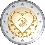 2 euro coin Portugal's participation in the 33rd Olympic Games | Portugal 2024