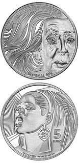 5 euro coin Simone de Oliveira | Portugal 2025