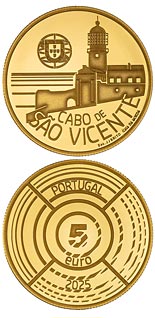 5 euro coin Cabo de São Vicente — Lighthouses of Portugal | Portugal 2026