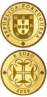 8 euro coin The Cross of Christ | Portugal 2026