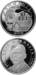 10 leu coin 150 years since the birth of Emil Racoviță | Romania 2018