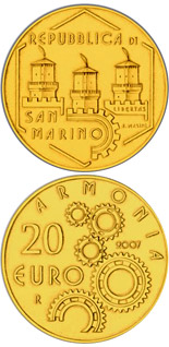 20 euro coin Social Cohabitation | San Marino 2007