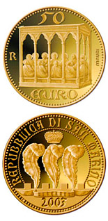 50 euro coin The Scrovegni Chapel by Giotto | San Marino 2003