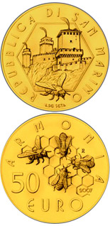 50 euro coin Social Cohabitation | San Marino 2007