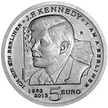 5 euro coin 50th Anniversary of the Death of John Fitzgerald Kennedy | San Marino 2013