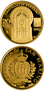 20 euro coin Castles of Faetano and Montegiardino | San Marino 2015