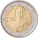 2 euro coin 420th Anniversary of the Birth of Gian Lorenzo Bernini | San Marino 2018