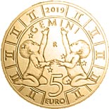 5 euro coin Gemini | San Marino 2019