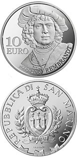 10 euro coin 350th anniversary of Rembrandt’s death | San Marino 2019