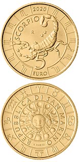 5 euro coin Scorpio | San Marino 2020