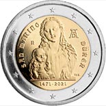 2 euro coin 550th Anniversary of the Brith of Albrecht Dürer | San Marino 2021