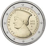 2 euro coin 530th Anniversary of the Death of Piero Della Francesca | San Marino 2022
