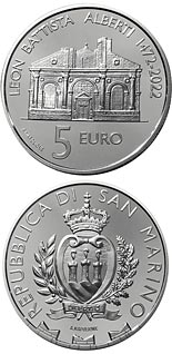 5 euro coin 550th anniversary of the death of Leon Battista Alberti | San Marino 2022