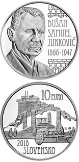 10 euro coin 150th anniversary of the birth of Dušan Samuel Jurkovič | Slovakia 2018