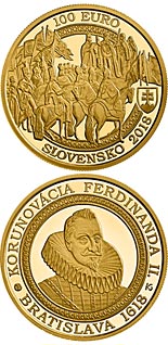 100 euro coin Bratislava Coronations - 400th anniversary of the coronation of Ferdinand II | Slovakia 2018