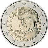 2 euro coin 100th anniversary of the death of Milan Rastislav Štefánik | Slovakia 2019
