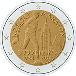 2 euro coin 100th Anniversary of the International Marathon Run in Košice | Slovakia 2024