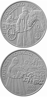 10 euro coin 220th anniversary of the start of Slovak emigration to Kovačica | Slovakia 2022