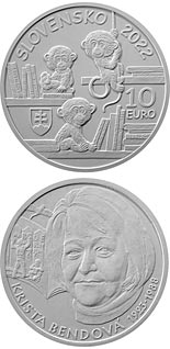 10 euro coin 100th anniversary of the birth of Krista Bendová | Slovakia 2023
