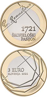 3 euro coin 300th anniversary of Škofjeloški pasijon | Slovenia 2021