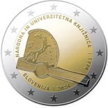 2 euro coin 250th anniversary of the National and University Library | Slovenia 2024