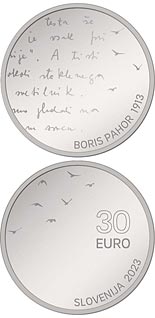 30 euro coin 110th anniversary of the birth of Slovenian writer Boris Pahor | Slovenia 2023