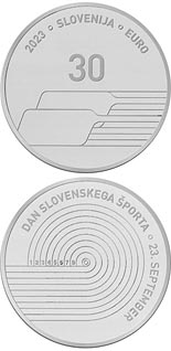 30 euro coin Day of Slovenian Sport | Slovenia 2023