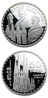 50 euro coin International Gaudí Year 2002 | Spain 2002