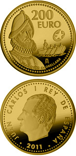 200 euro coin Europa Program - Francisco de Orellana | Spain 2011