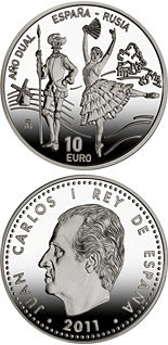 10 euro coin Dual Year Spain-Russia 2011 | Spain 2011