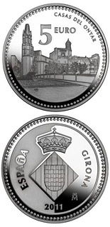 5 euro coin Girona | Spain 2011