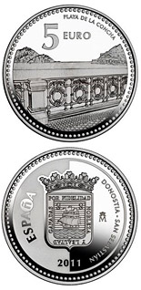 5 euro coin Donostia-San Sebastián | Spain 2011