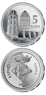5 euro coin Lleida | Spain 2012