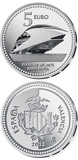 5 euro coin Valencia  | Spain 2012
